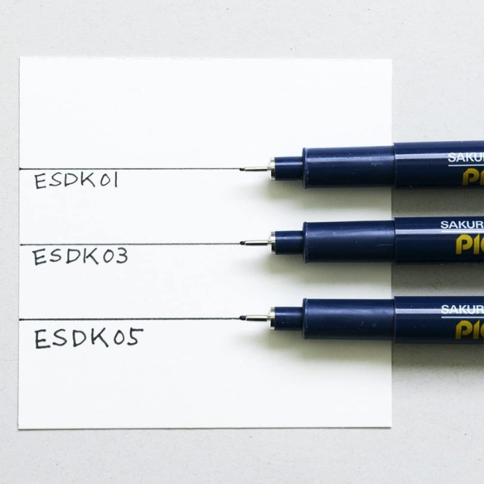 Sakura Pigma Micron Pen - ESDK - Black Sets
