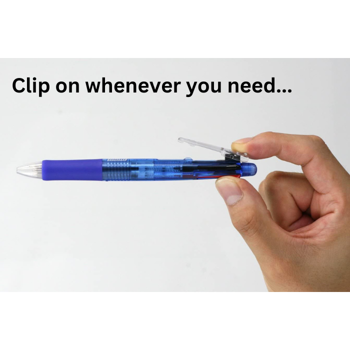 Zebra Clip-On 4 Color 0.7 mm Ballpoint Multi Pen + 0.5 mm Mechanical Pencil