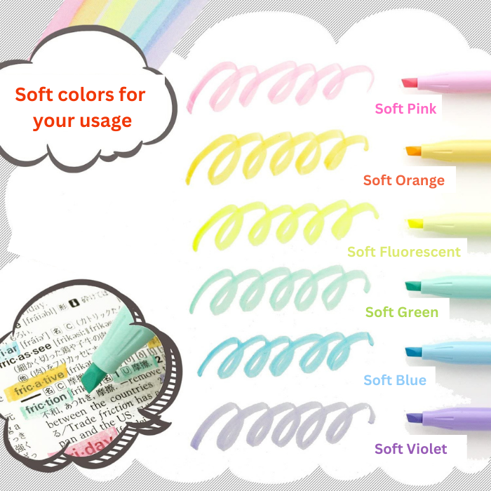 Pilot FriXion Soft Color Erasable Highlighter