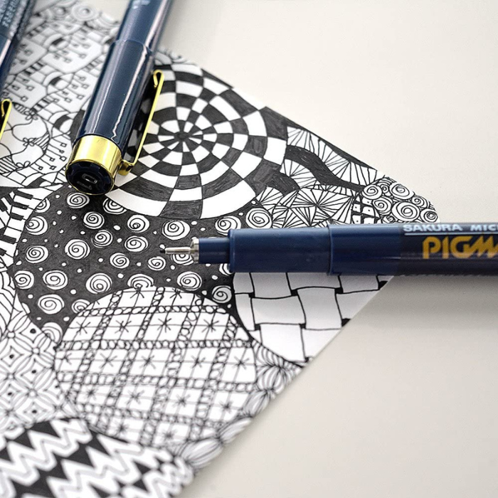 Sakura Pigma Micron Pen - ESDK - Black Sets