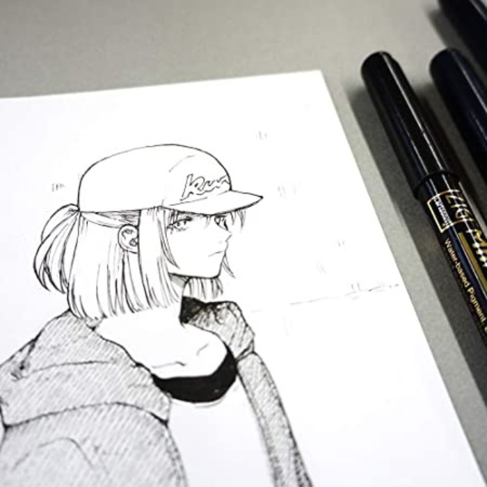 Kuretake ZIG Cartoonist Mangaka Outline Pen - 5 Color Set