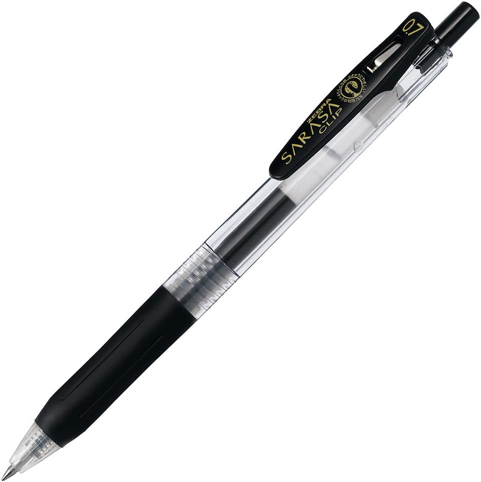 Zebra Sarasa Clip Gel Pen & Refill 0.3/0.4/0.5/0.7 & 1.0 mm - Black