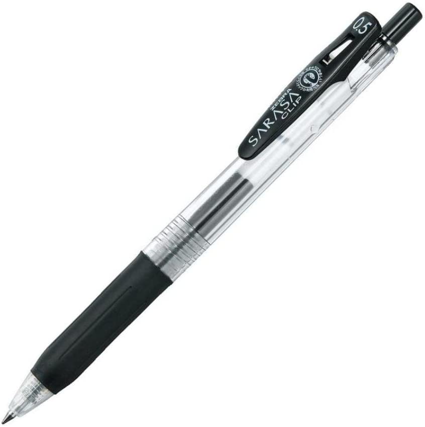 Zebra Sarasa Clip Gel Pen & Refill 0.3/0.4/0.5/0.7 & 1.0 mm - Black