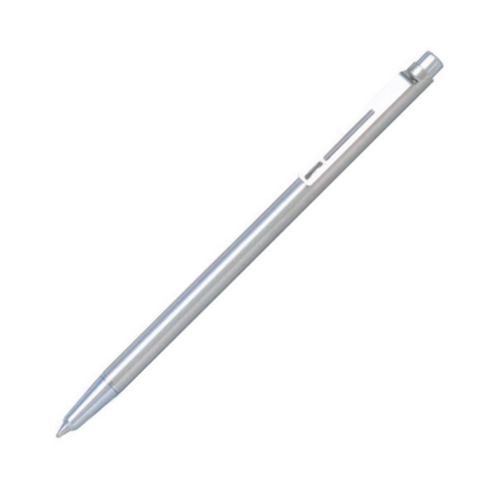 Pilot Birdie Stainless Steel Body Mini Ballpoint Pen - 0.7 mm - Black Ink