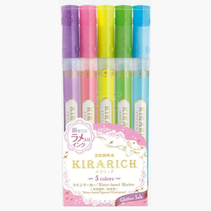 Zebra Kirarich Glitter Highlighter