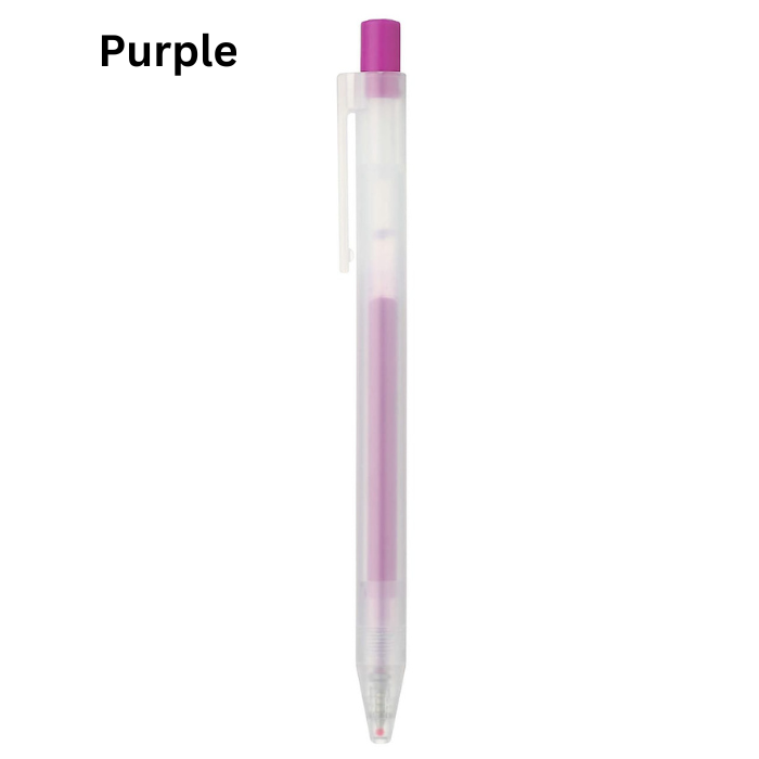 MUJI Smooth Gel Ink Knock Type Ballpoint pen 10 color set