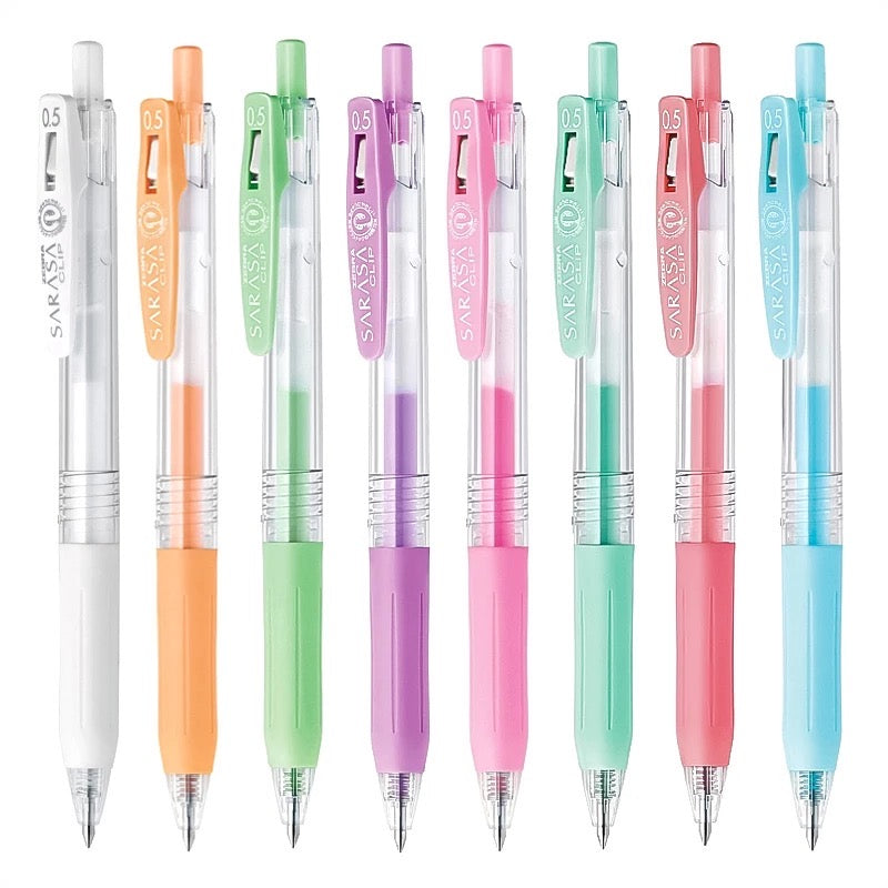Zebra Sarasa Clip Gel Pen - 0.5 mm - Milk