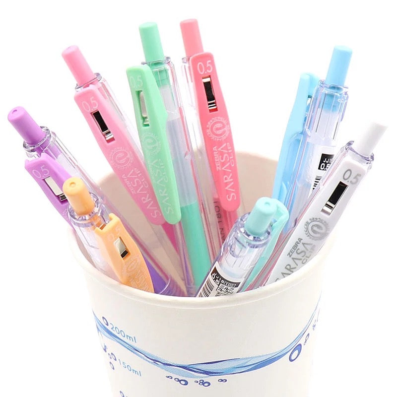 Zebra Sarasa Clip Gel Pen - 0.5 mm - Milk