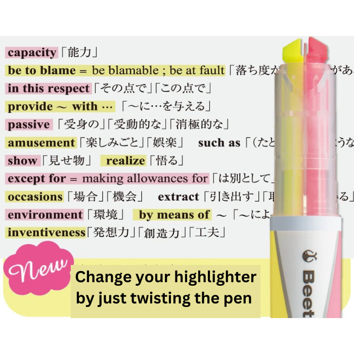 Kokuyo Beetle Tip Dual Soft Color Highlighter