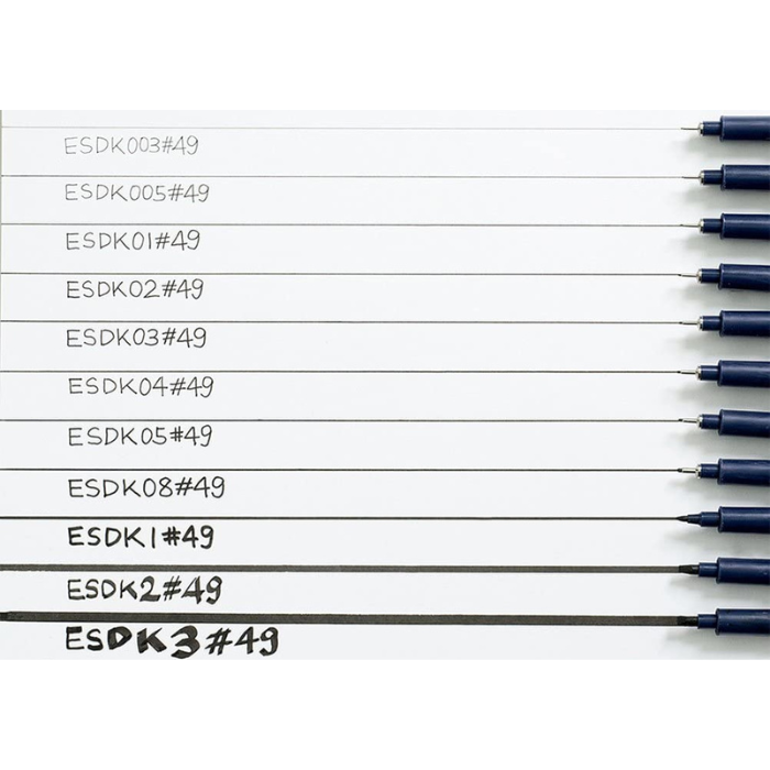 Sakura Pigma Micron Pen - ESDK - Black Sets