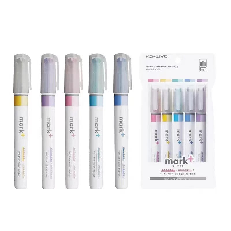 Kokuyo Mark+ Dual Tone Highlighter