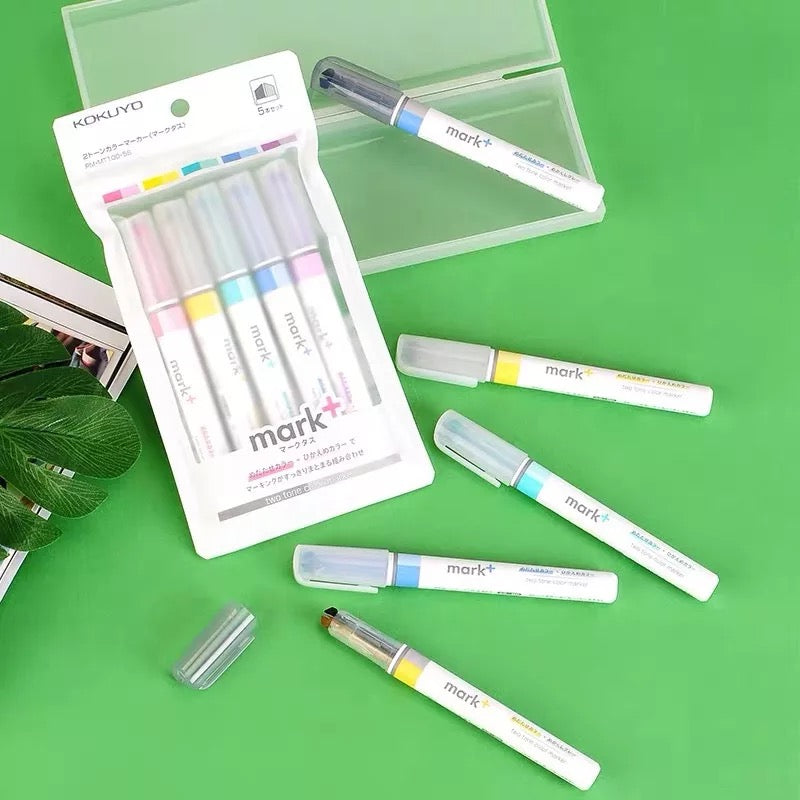 Kokuyo Mark+ Dual Tone Highlighter