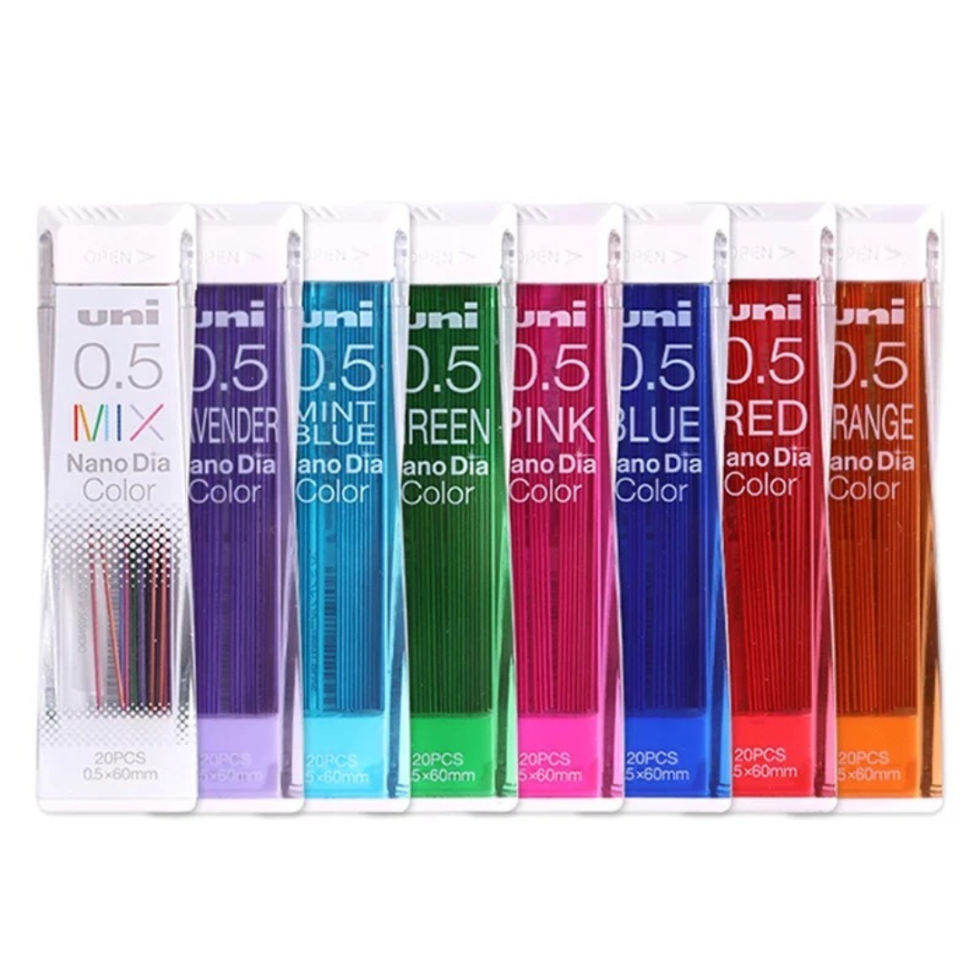 Discovering the Magic of Uni Nanodia Colored Lead Pencils: 0.5mm vs. 0.7mm