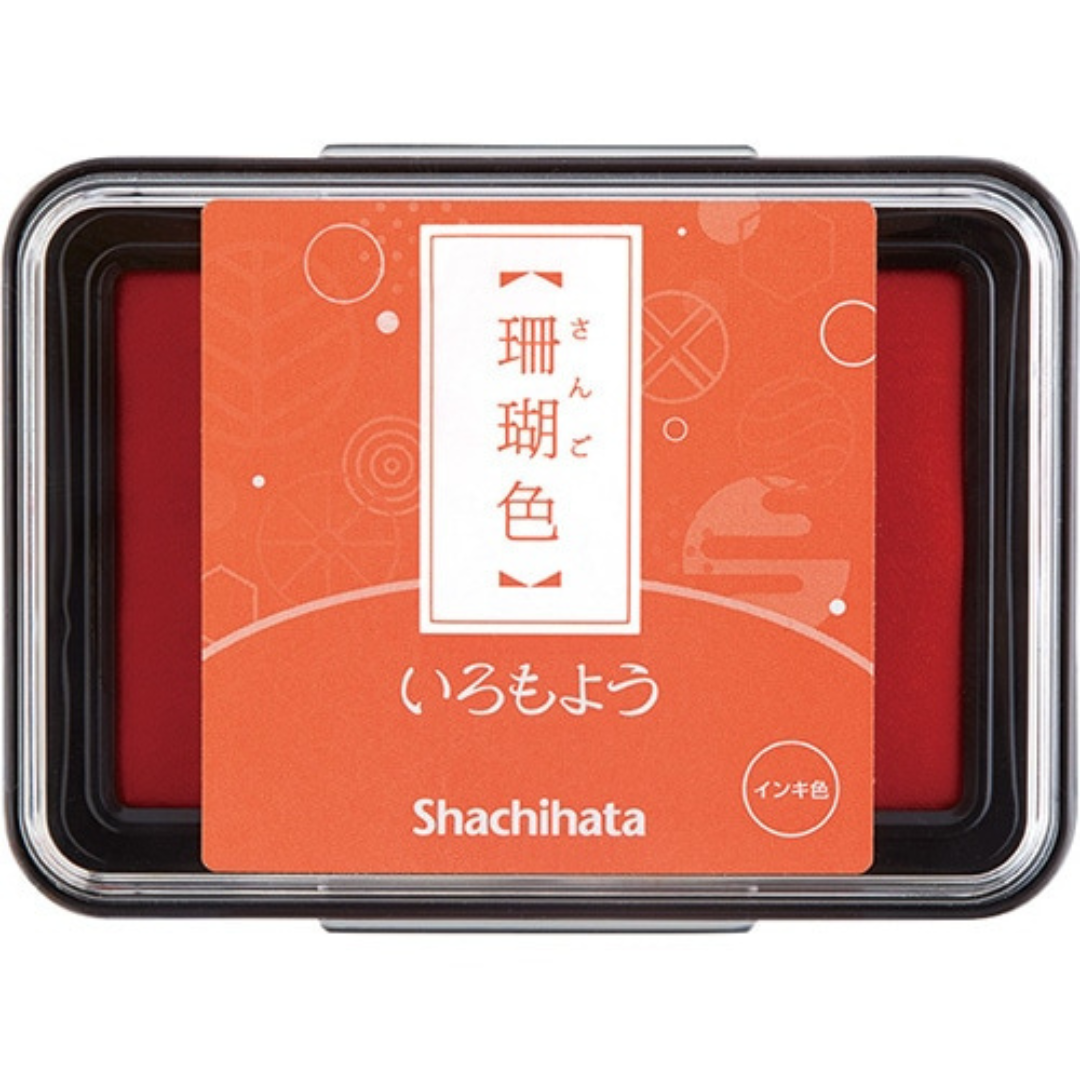 Shachihata Stamp Pad - Japanese Traditional Color Iromoyo - 24 Colors