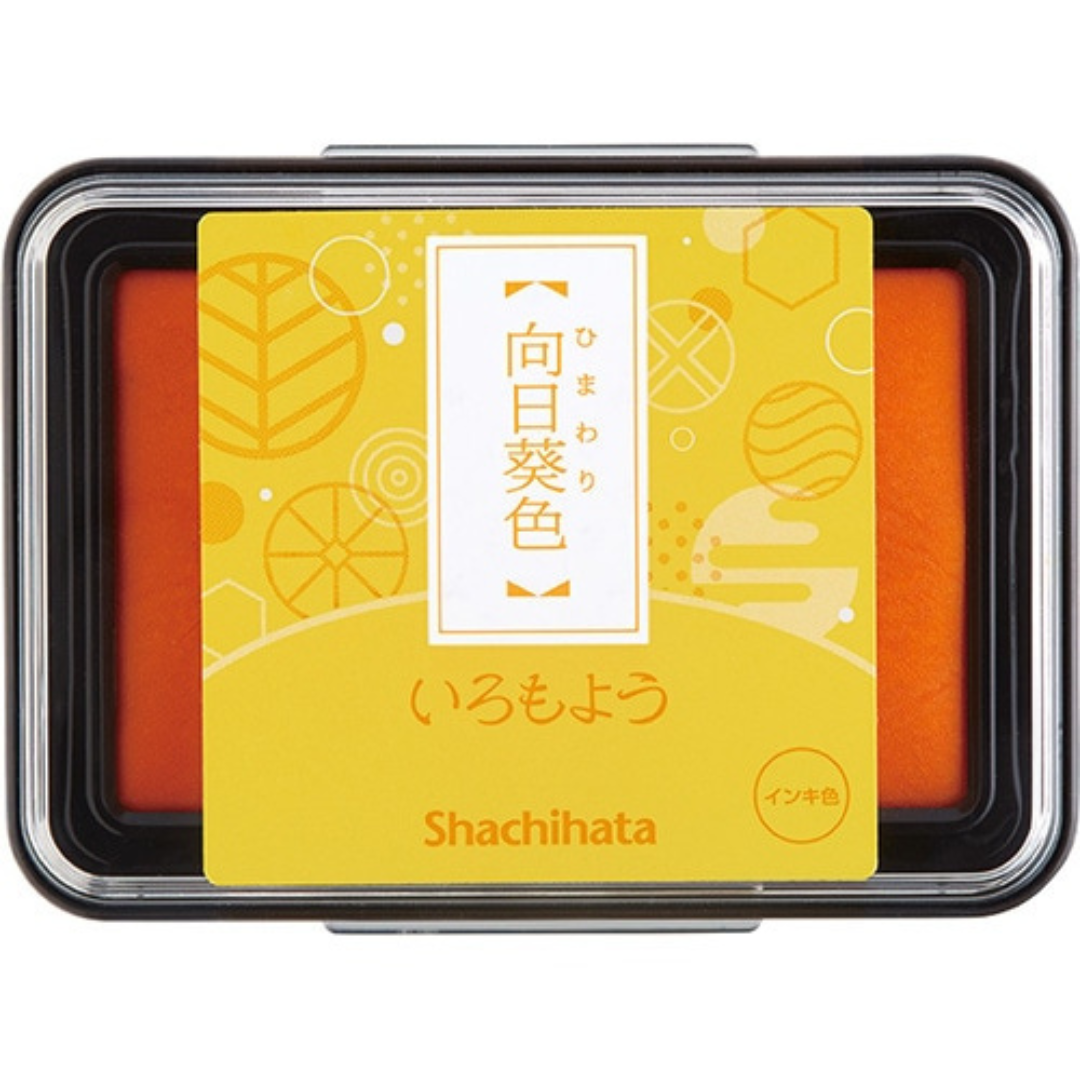 Shachihata Stamp Pad - Japanese Traditional Color Iromoyo - 24 Colors