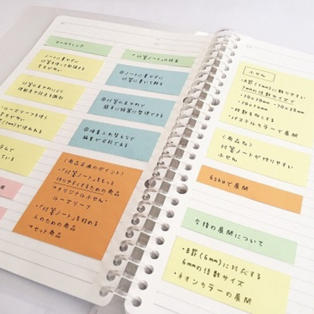 Cluster Japan Pitta Sticky Notes A-lined 4P