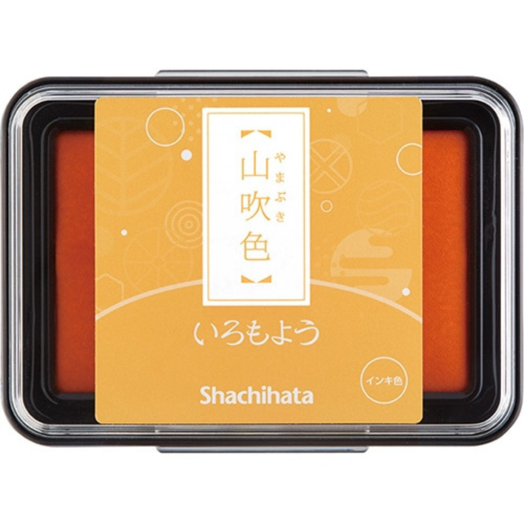 Shachihata Stamp Pad - Japanese Traditional Color Iromoyo - 24 Colors