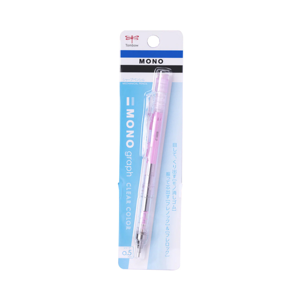 Tombow Mono Graph Shaker Mechanical Pencil Clear Models - 0.5 mm