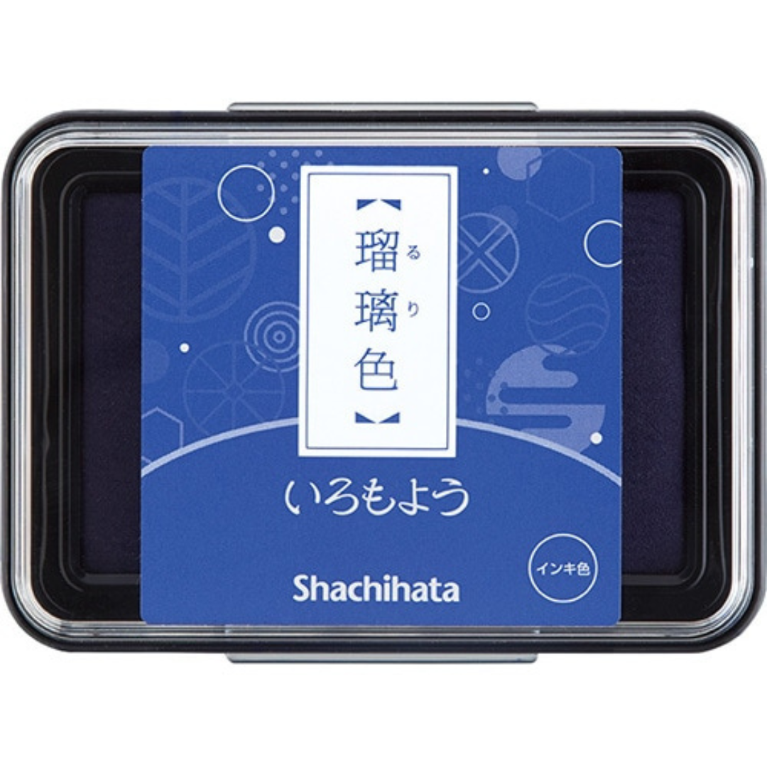 Shachihata Stamp Pad - Japanese Traditional Color Iromoyo - 24 Colors