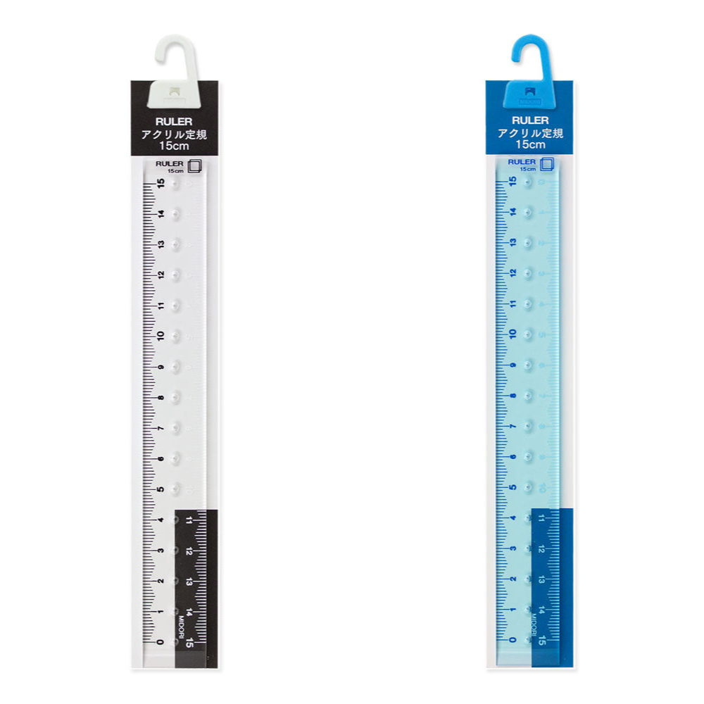 Midori CL Ruler - 15 Cms