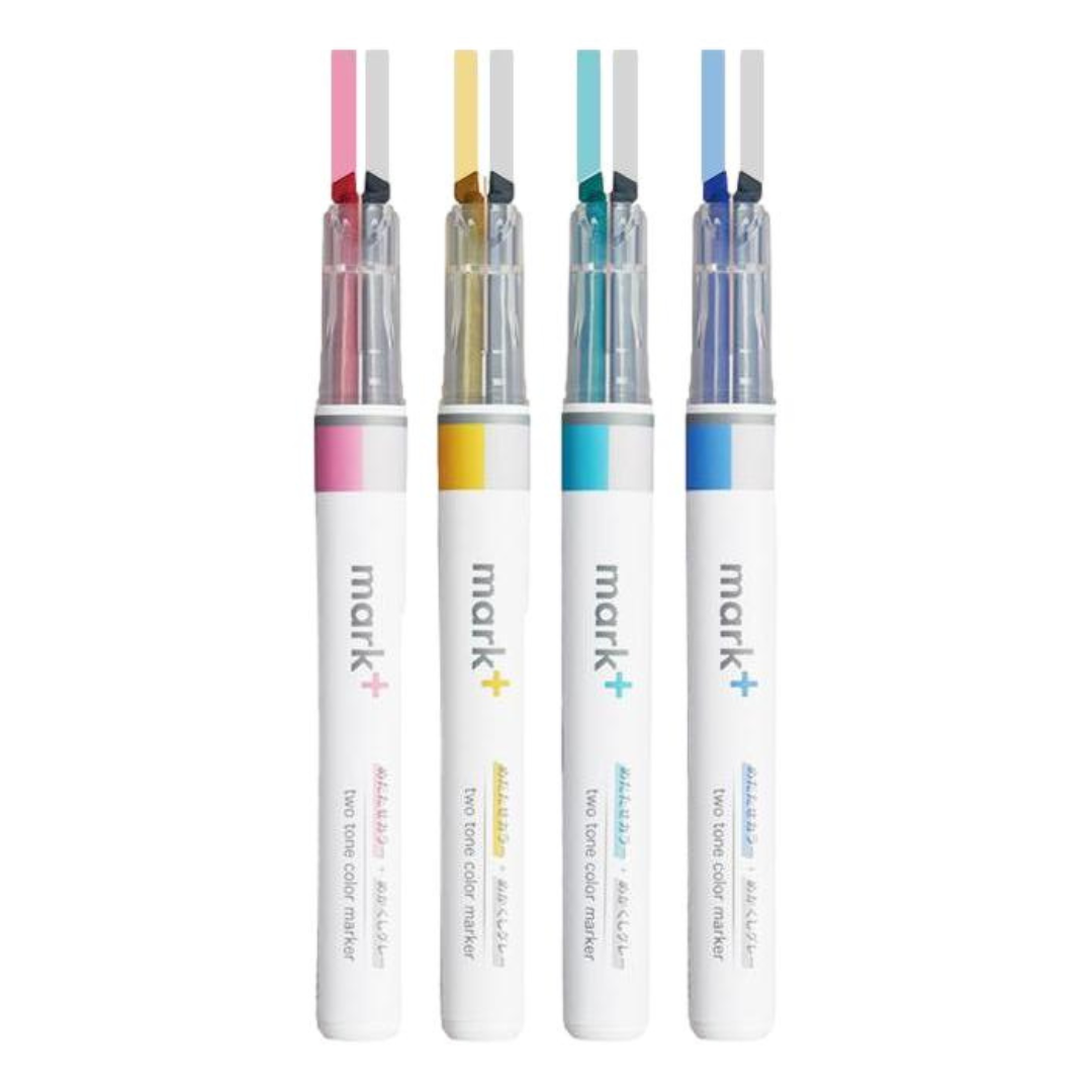 Kokuyo Mark+ Dual Tone Highlighter - Gray Shade – Bumbo Stationeries