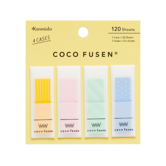 Kanmido Coco Fusen Sticky Notes - Medium - Pattern
