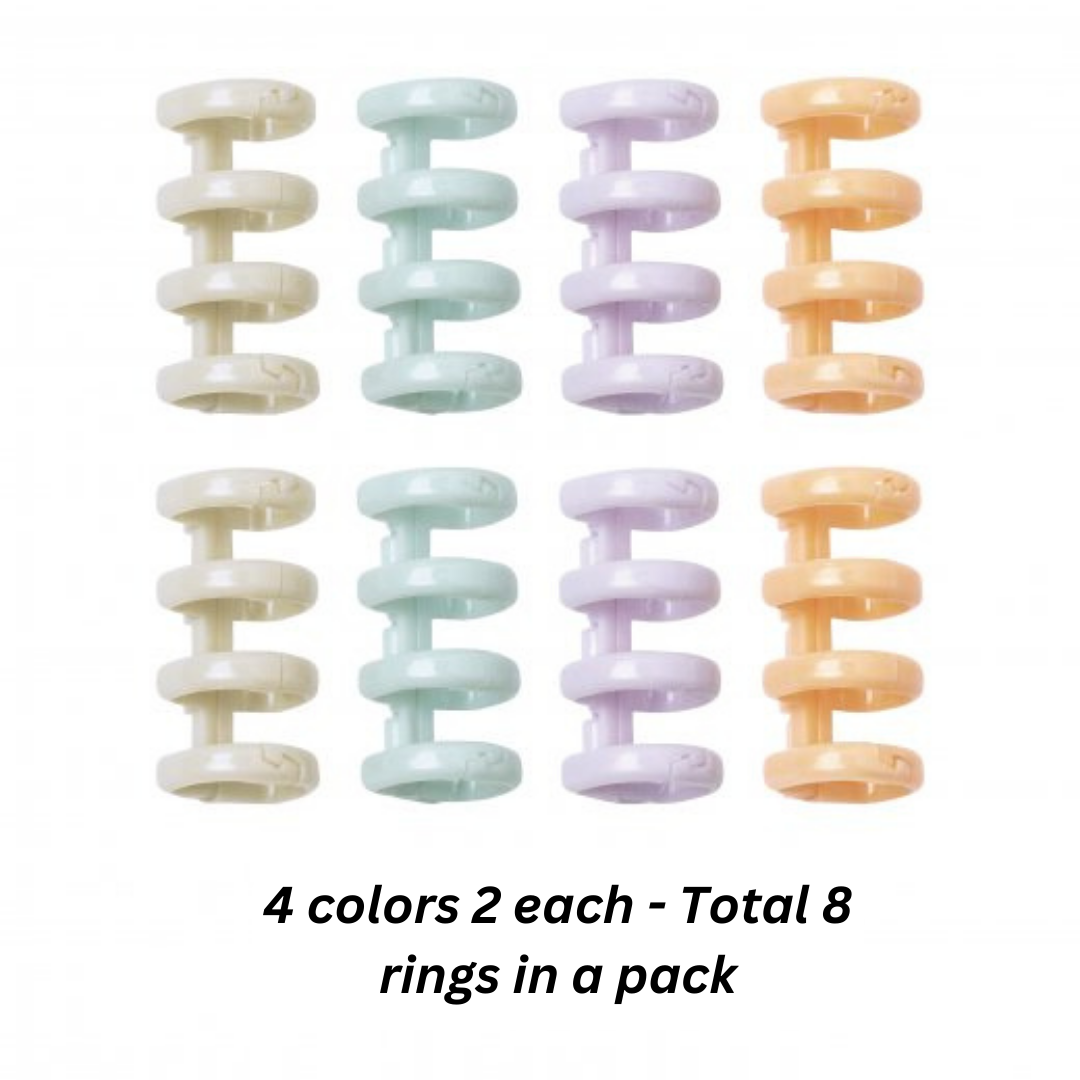 Sonic Loose Leaf Rings 4-Hole Pack of 8