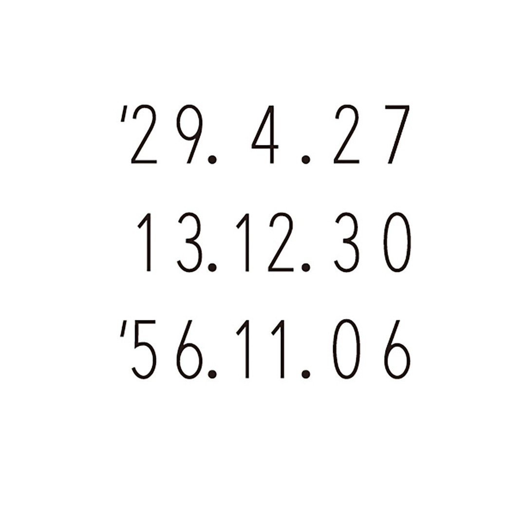 Shachihata Nototo Dater - Western Date