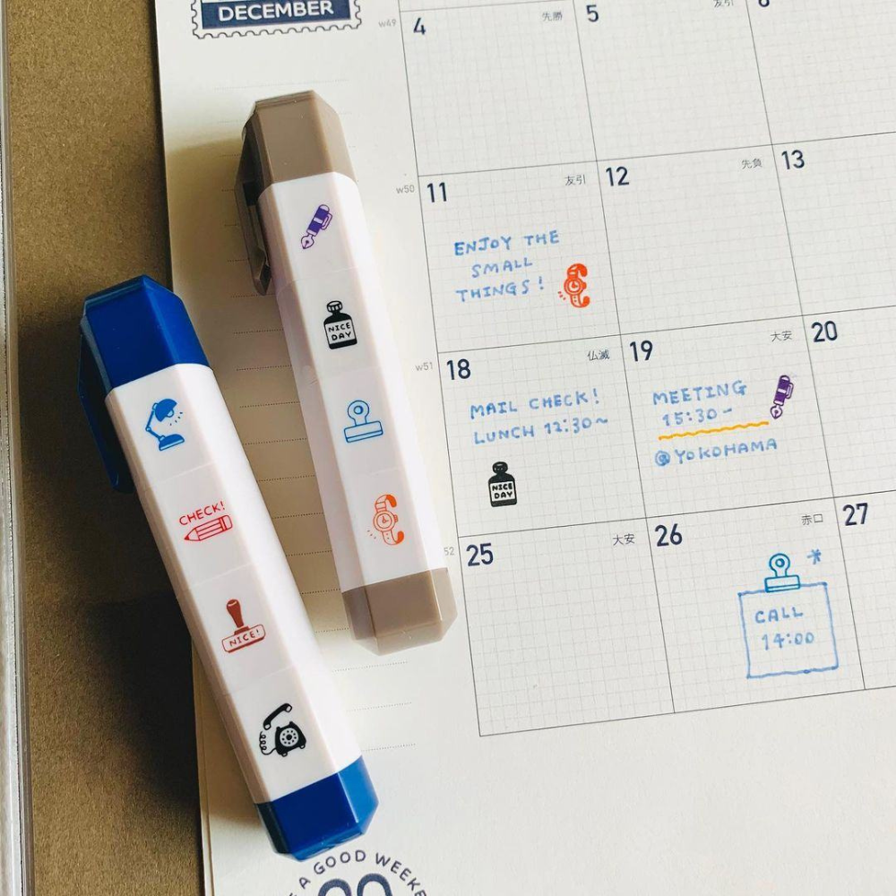 Sanby x Eric Small Things Schedule Icon Stamp - My Desk