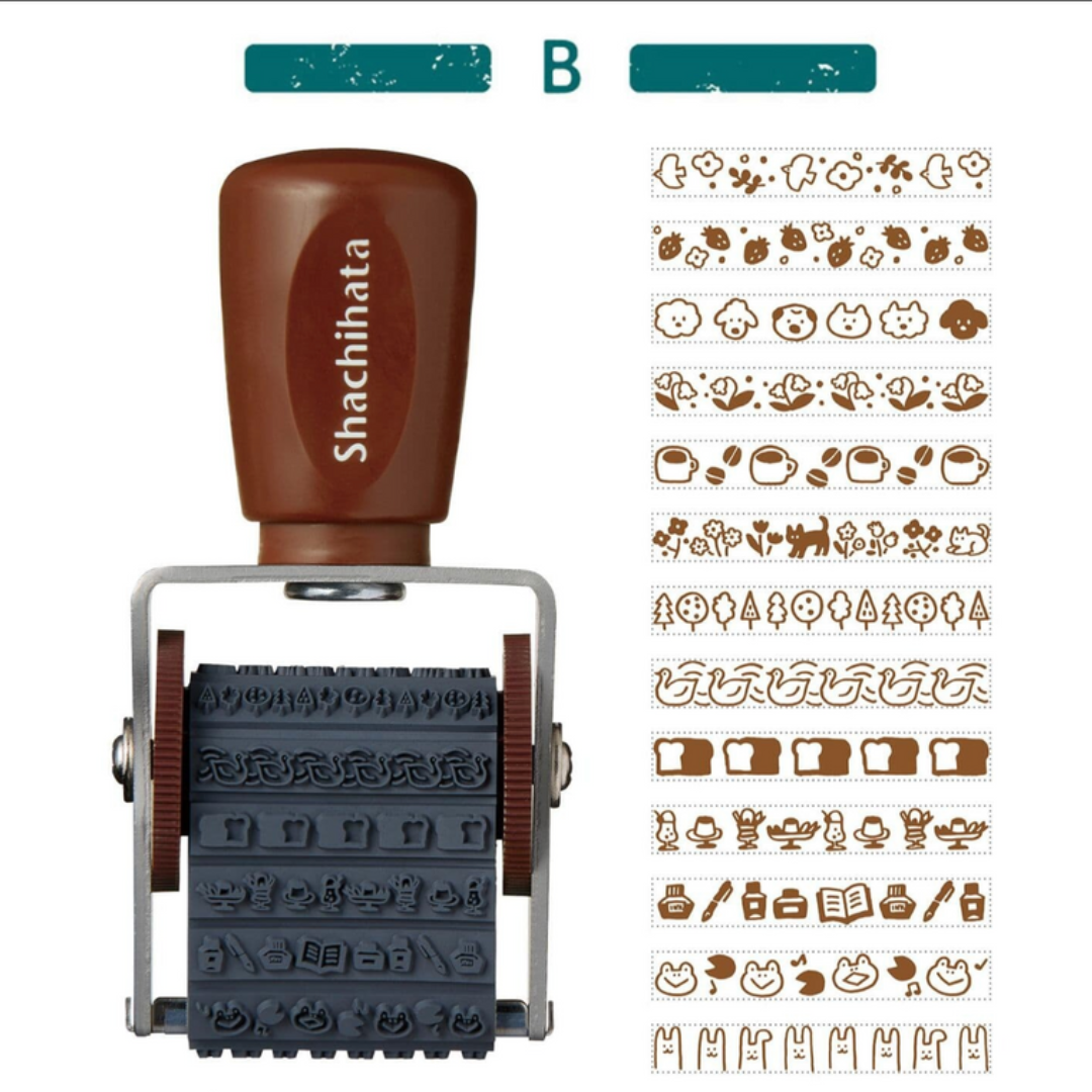 Shachihata x Furukawashiko Rotating Stamp - Watashibiyori C