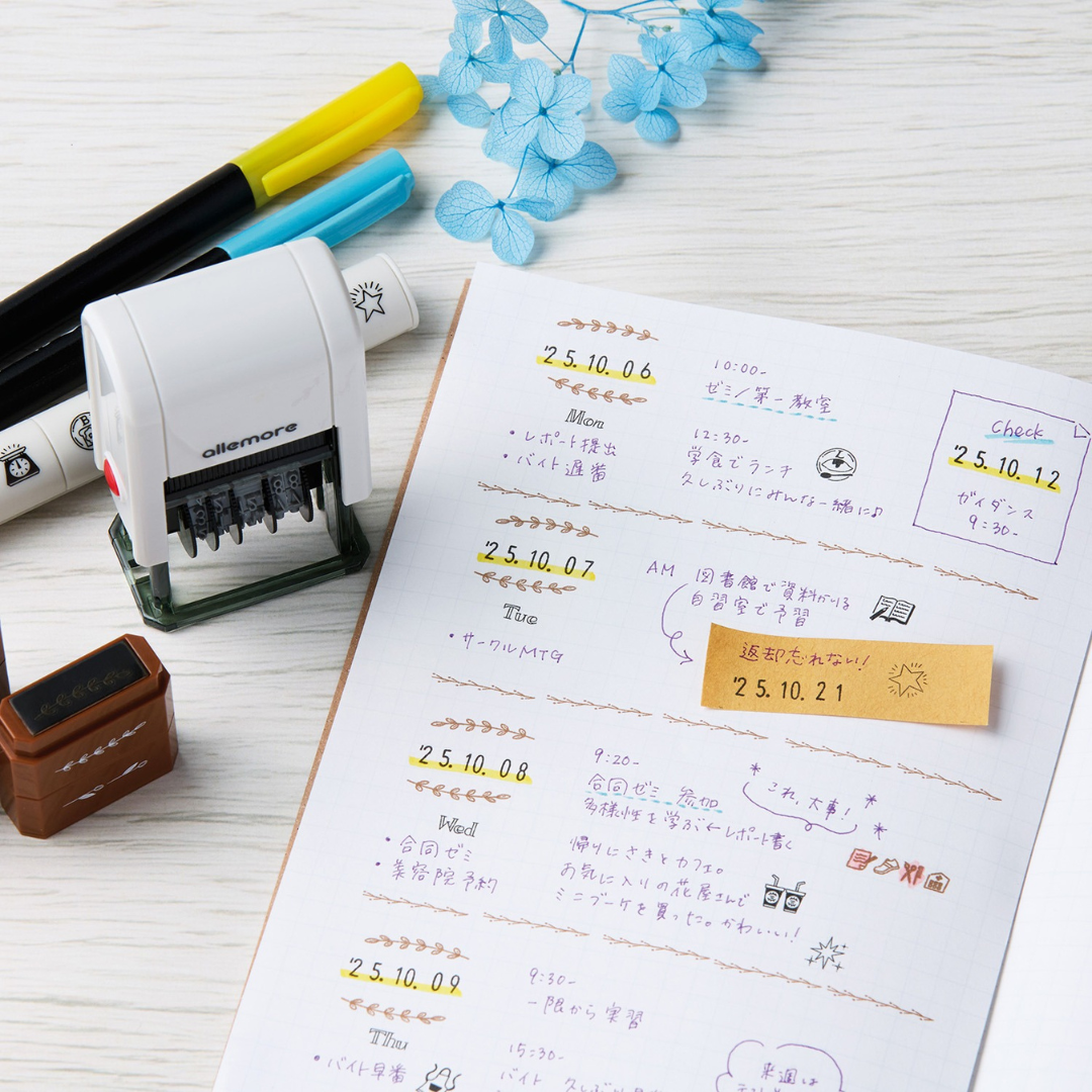 Shachihata Nototo Dater - Georgian Date