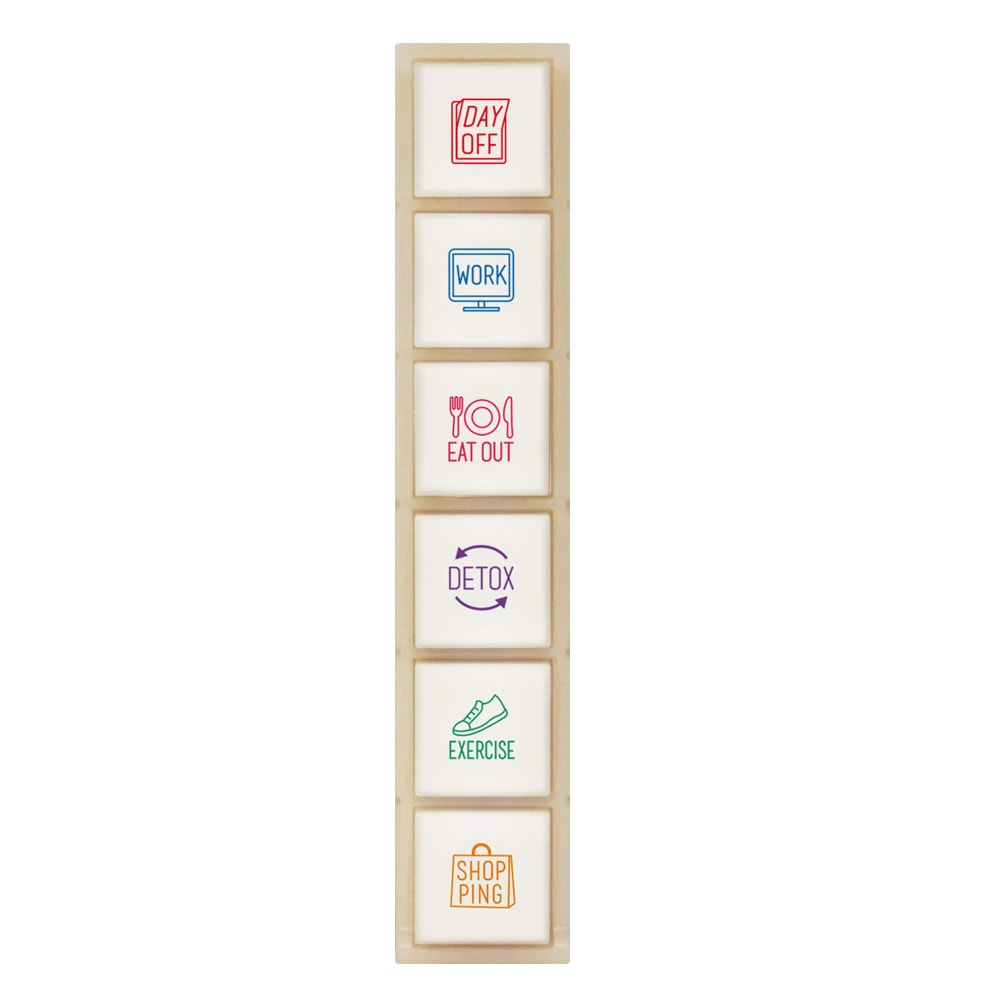 Kodomo no Kao Pochitto6 Push-Button Stamp - Schedule