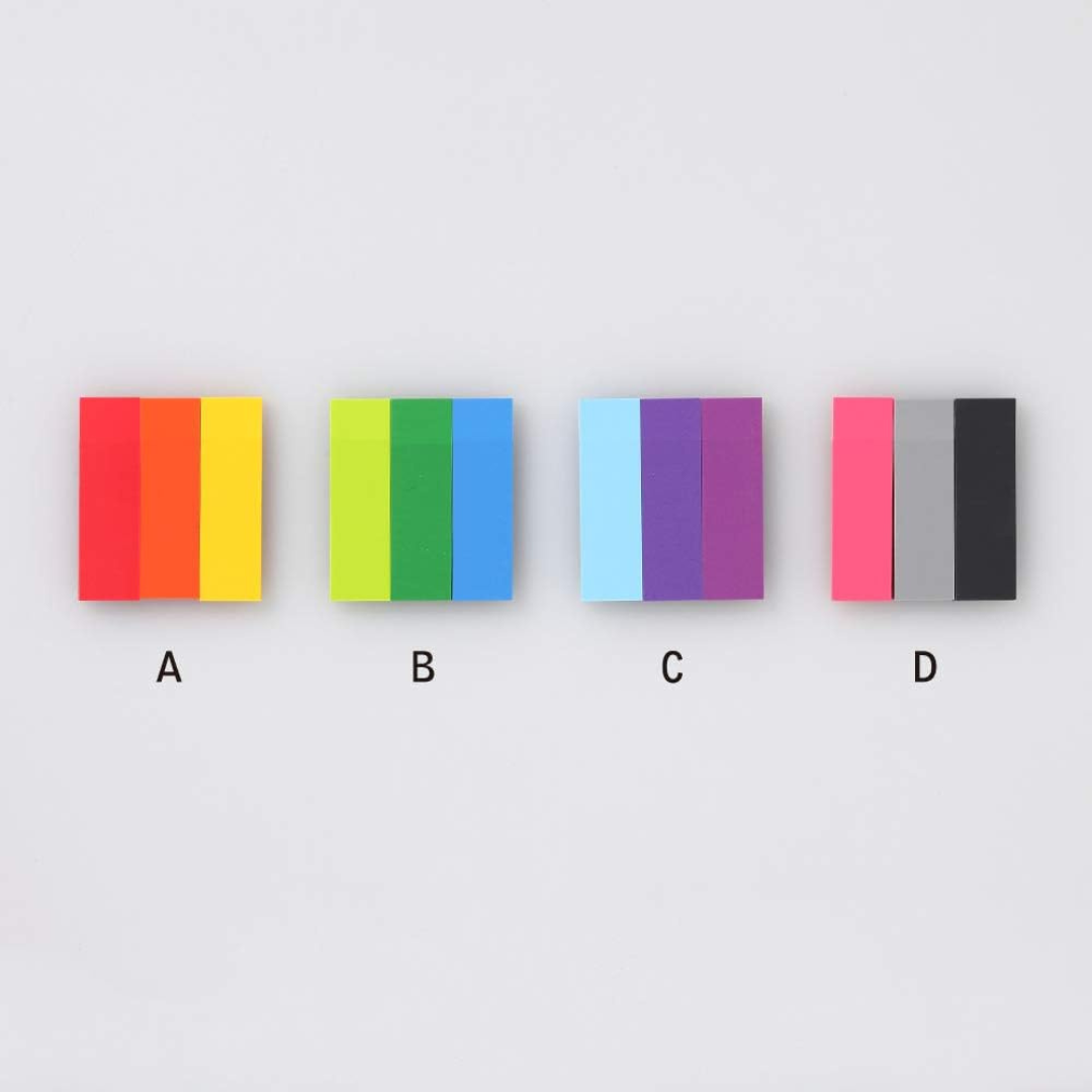 Stalogy Writable Sticky Notes 3 Colors - Set A/B/C/D