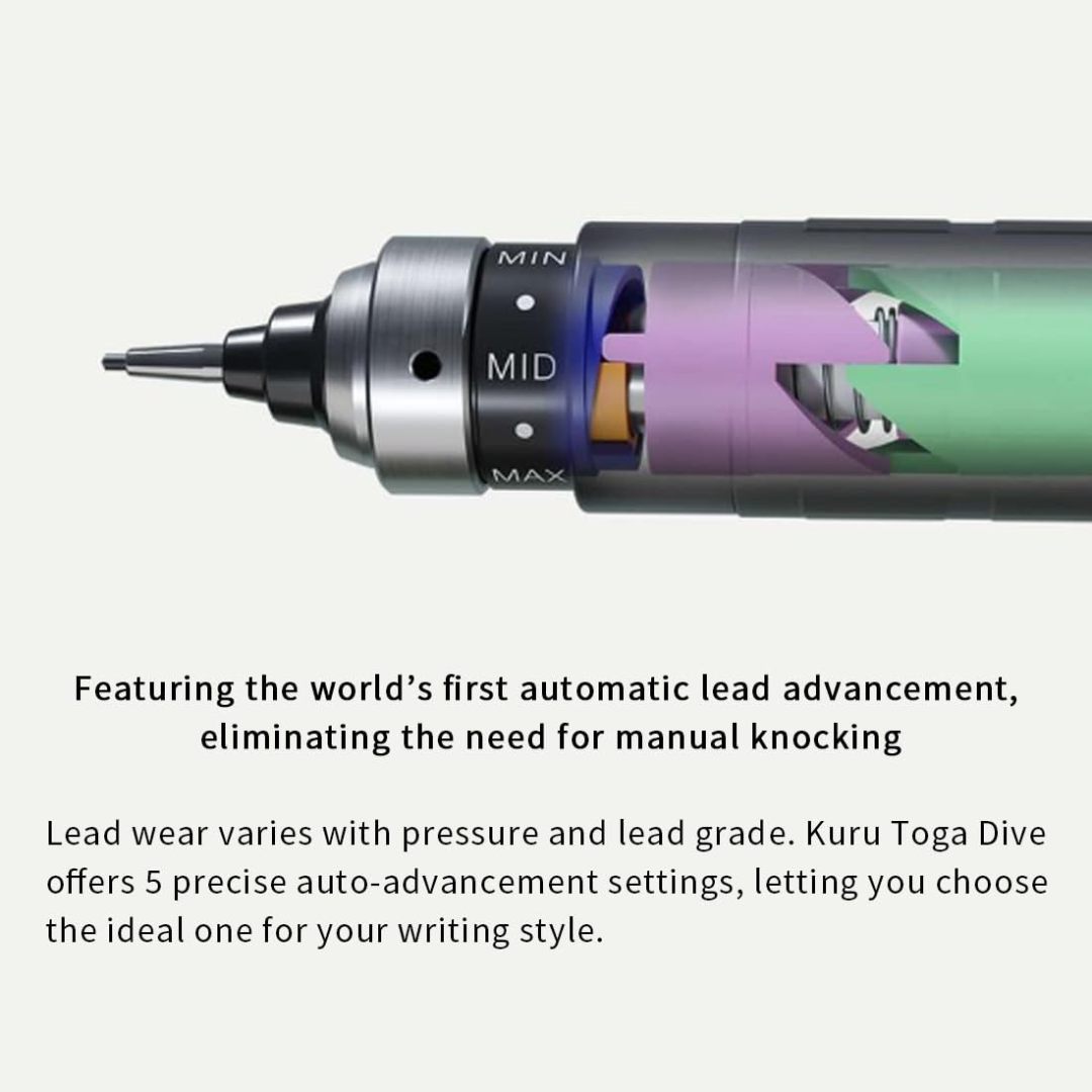 Uni Kurutoga Dive Mechanical Pencil - 0.5 mm
