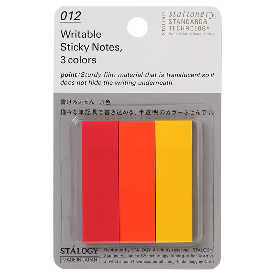 Stalogy Writable Sticky Notes 3 Colors - Set A/B/C/D