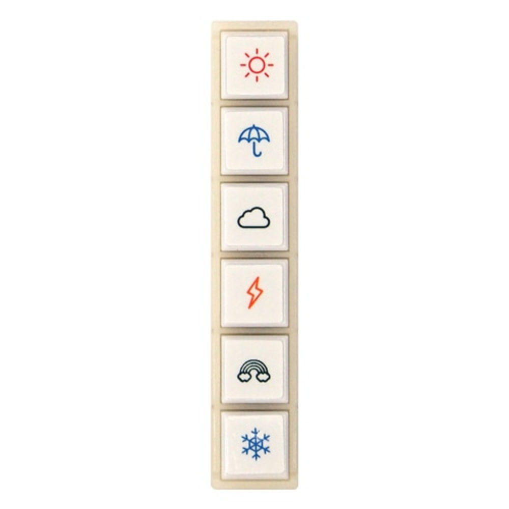 Kodomo no Kao Pochitto6 Push-Button Stamp - Weather