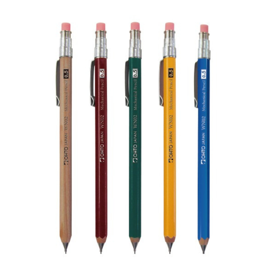 Ohto Mechanical Pencil Wooden Mini - 0.5 mm