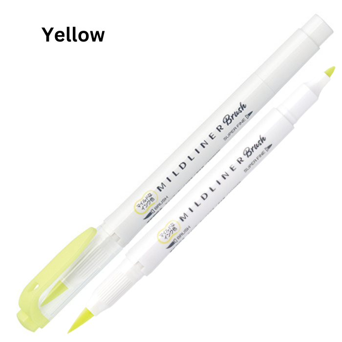 Zebra Mildliner Double-Sided Highlighter Brush - Brush / Extra Fine