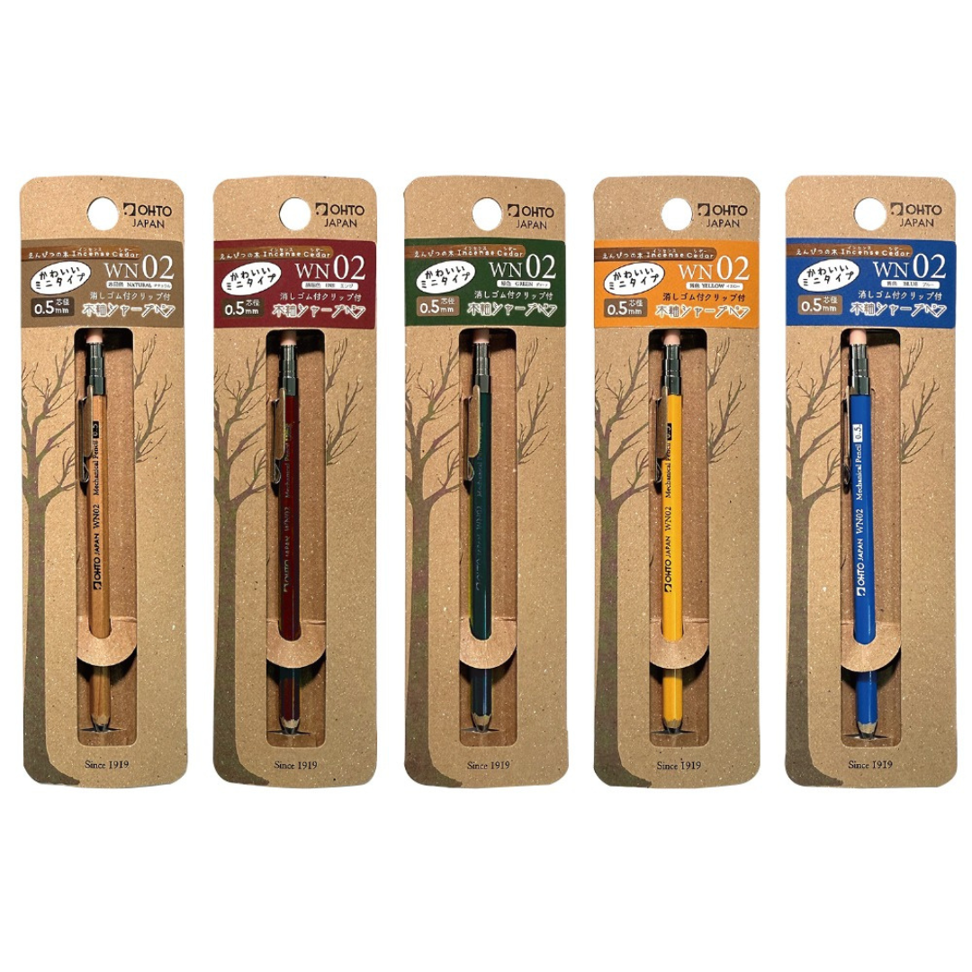 Ohto Mechanical Pencil Wooden Mini - 0.5 mm