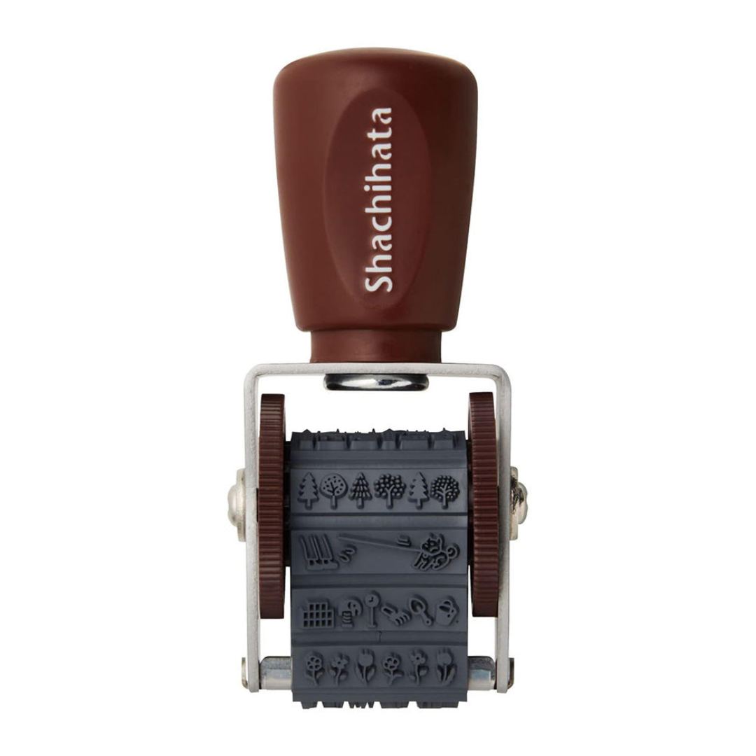 Shachihata Mini Rotating Stamp - Walk