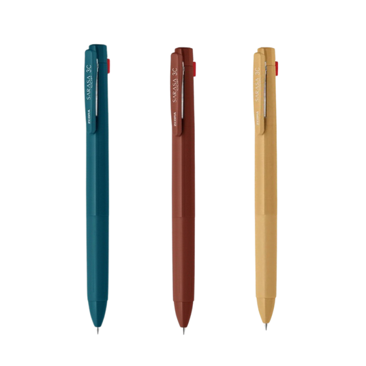 Zebra Sarasa Clip Limited Retro Edition 3 Color Pen - 0.5 mm
