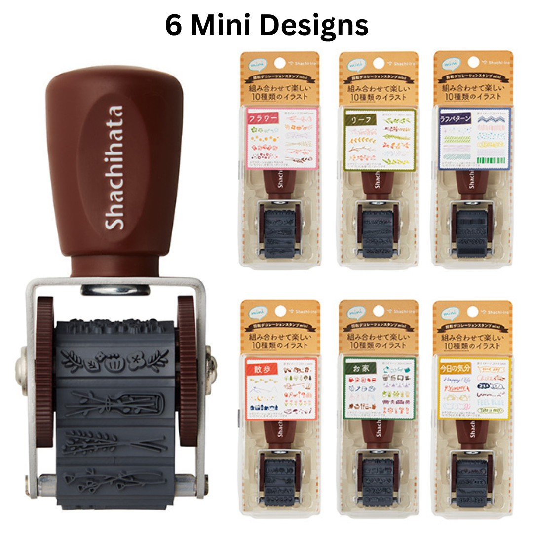 Shachihata Mini Rotating Stamp - Leaf