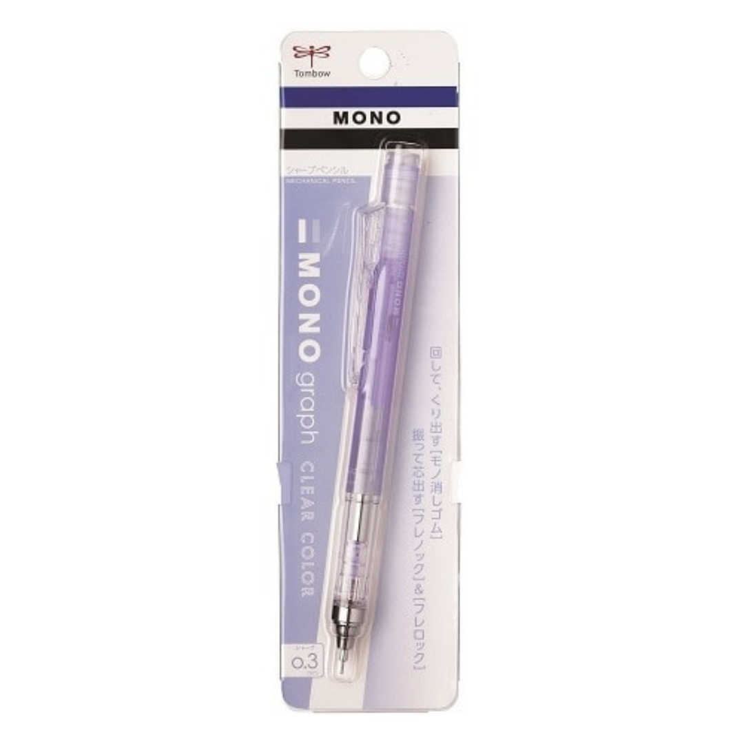 Tombow Mono Graph Shaker Mechanical Pencil Clear Models - 0.3 mm