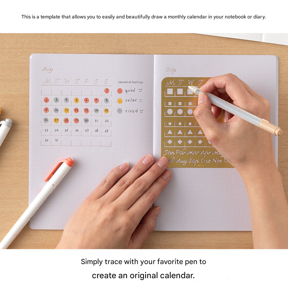 Midori Calender Template Monthly Block