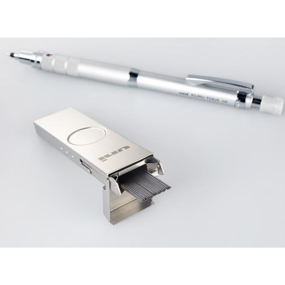 Uni Smudge-Proof Lead with Metal Case - 0.5 mm - HB