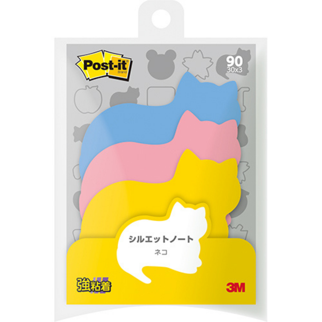 3M Post-it Assorted 3 Colors & shapes - 90 sheets – Bumbo Stationeries