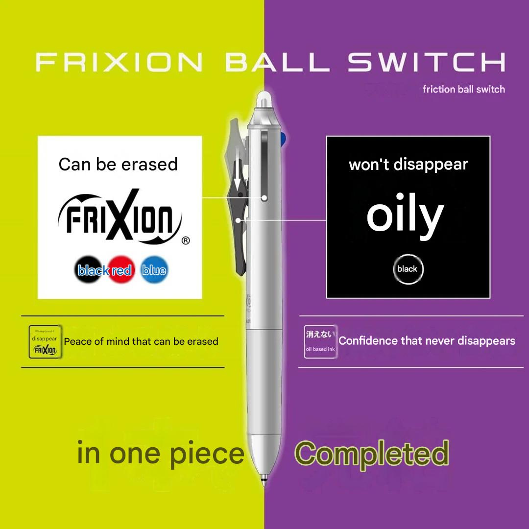 Pilot Frixion Ball Switch Pen (0.5 mm Frixion + 0.7 mm Oil-Based)