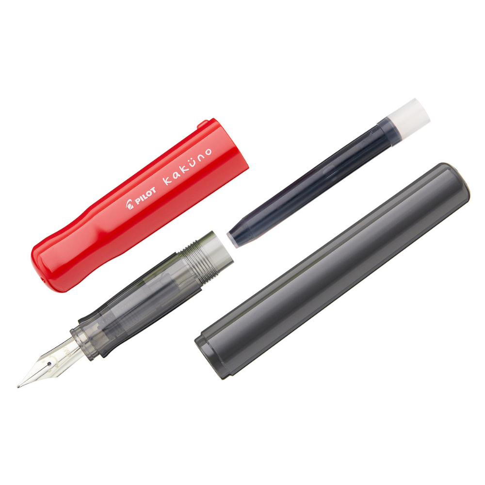 Pilot Kakuno Fountain Pen - Red