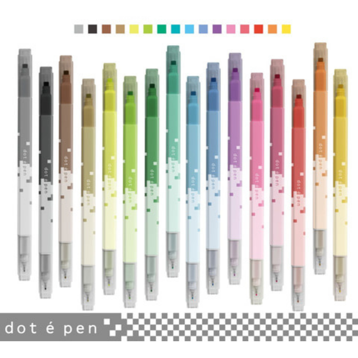 Square Ink Pin Sun-Star Stationery dot e pen Square Marker – Bumbo Stationeries