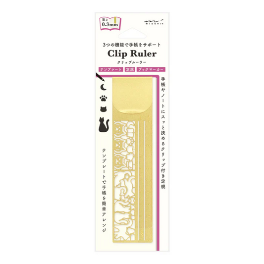 Midori Clip Ruler - Cat A